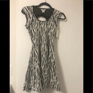NWT bar ||| black and white dress
